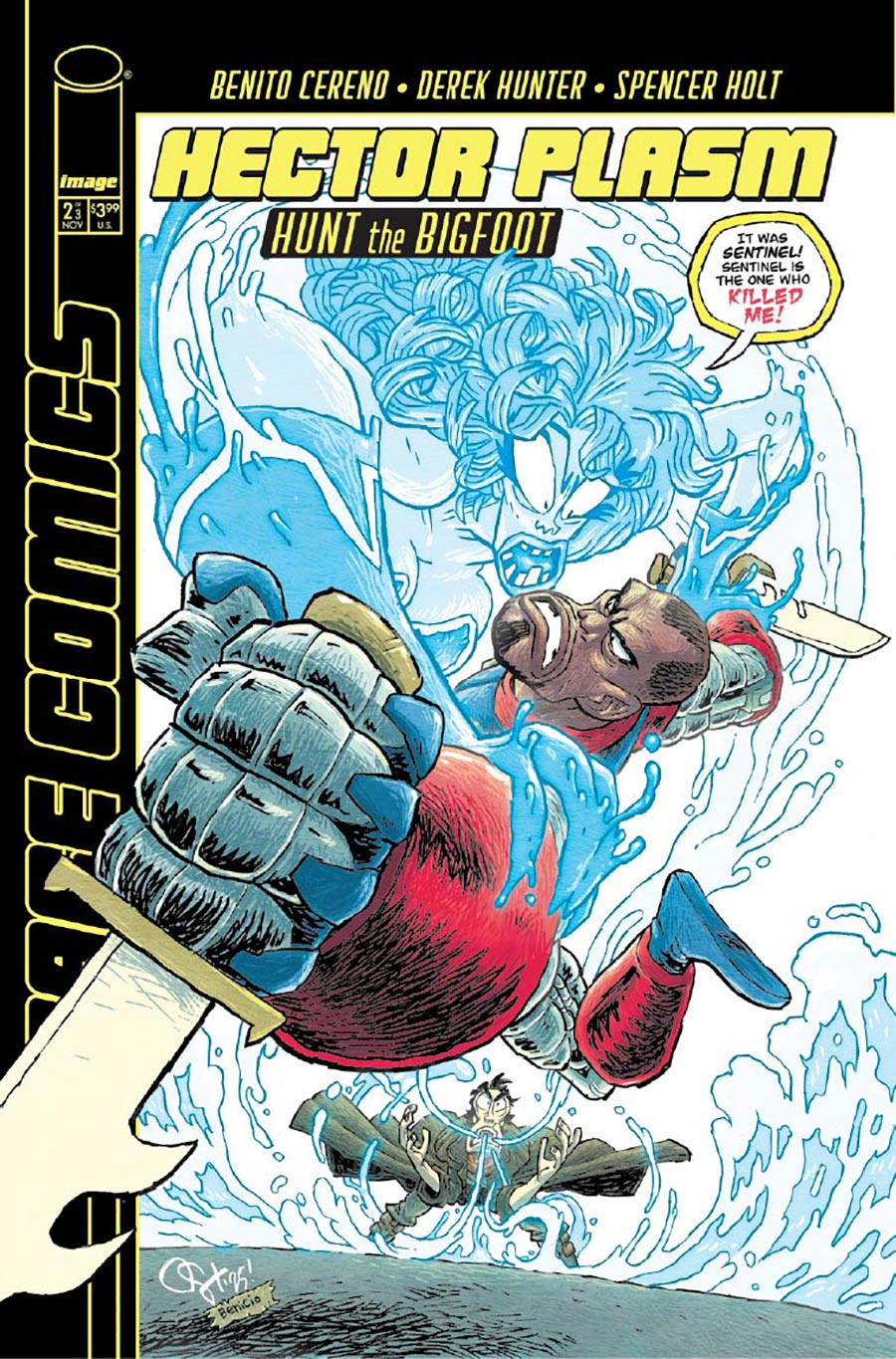 Hector Plasm Hunt The Bigfoot #2 Cover E Variant Derek Hunter Youngblood Team Up Cover