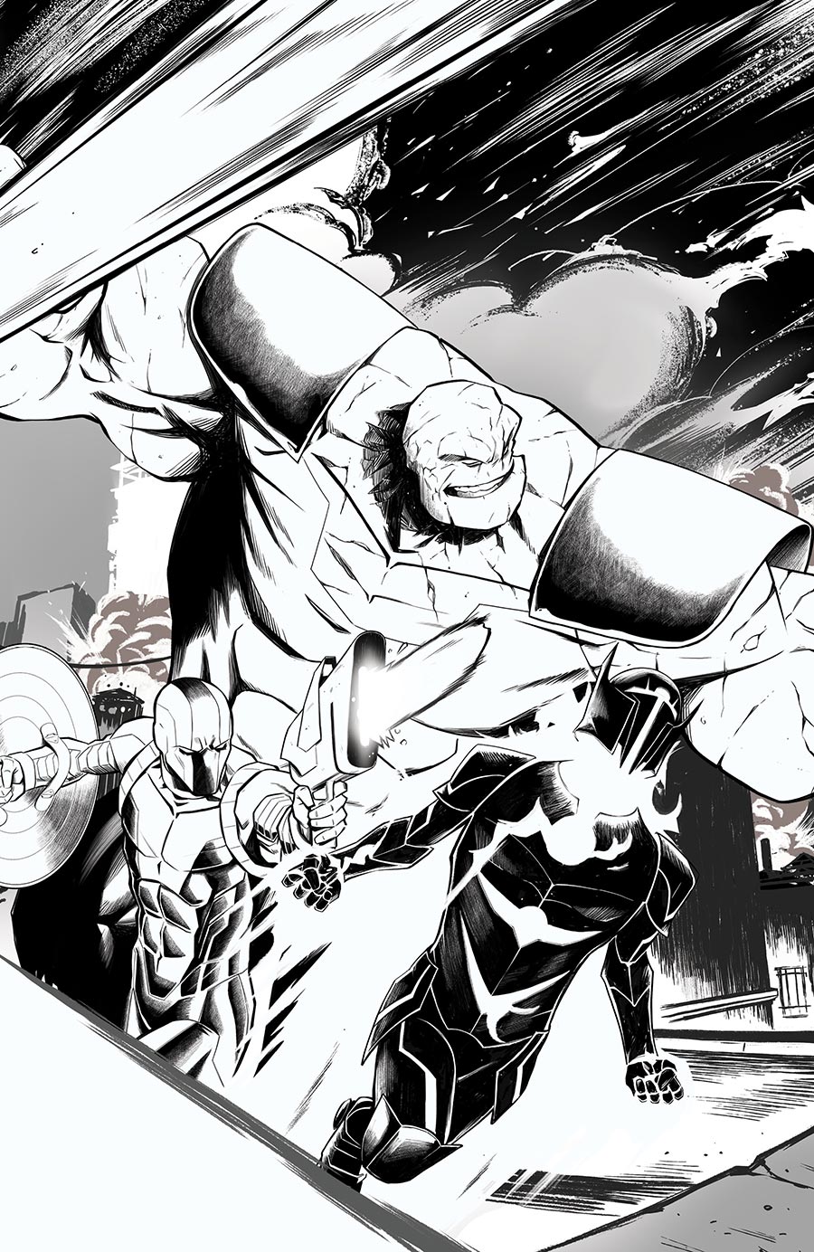 Rogue Sun #31 Cover E Variant Daniel Bayliss Youngblood Team Up Black & White Virgin Cover