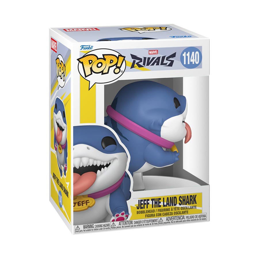 POP Games Marvel Rivals Jeff The Land Shark Vinyl Bobble Head