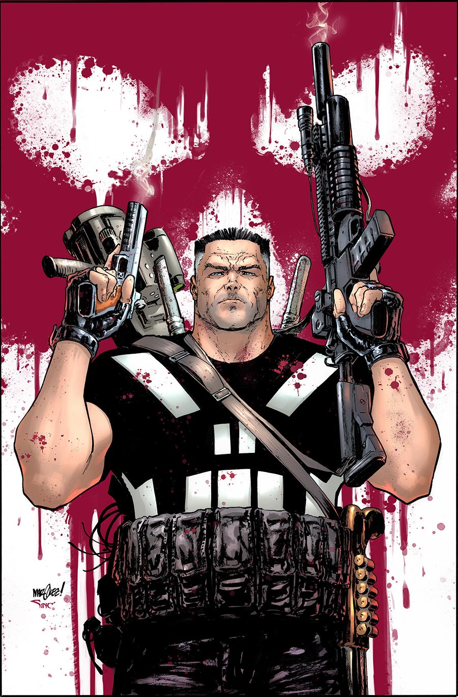 Marvel Knights Punisher #1 Cover G 2nd Ptg Incentive David Marquez Virgin Variant Cover
