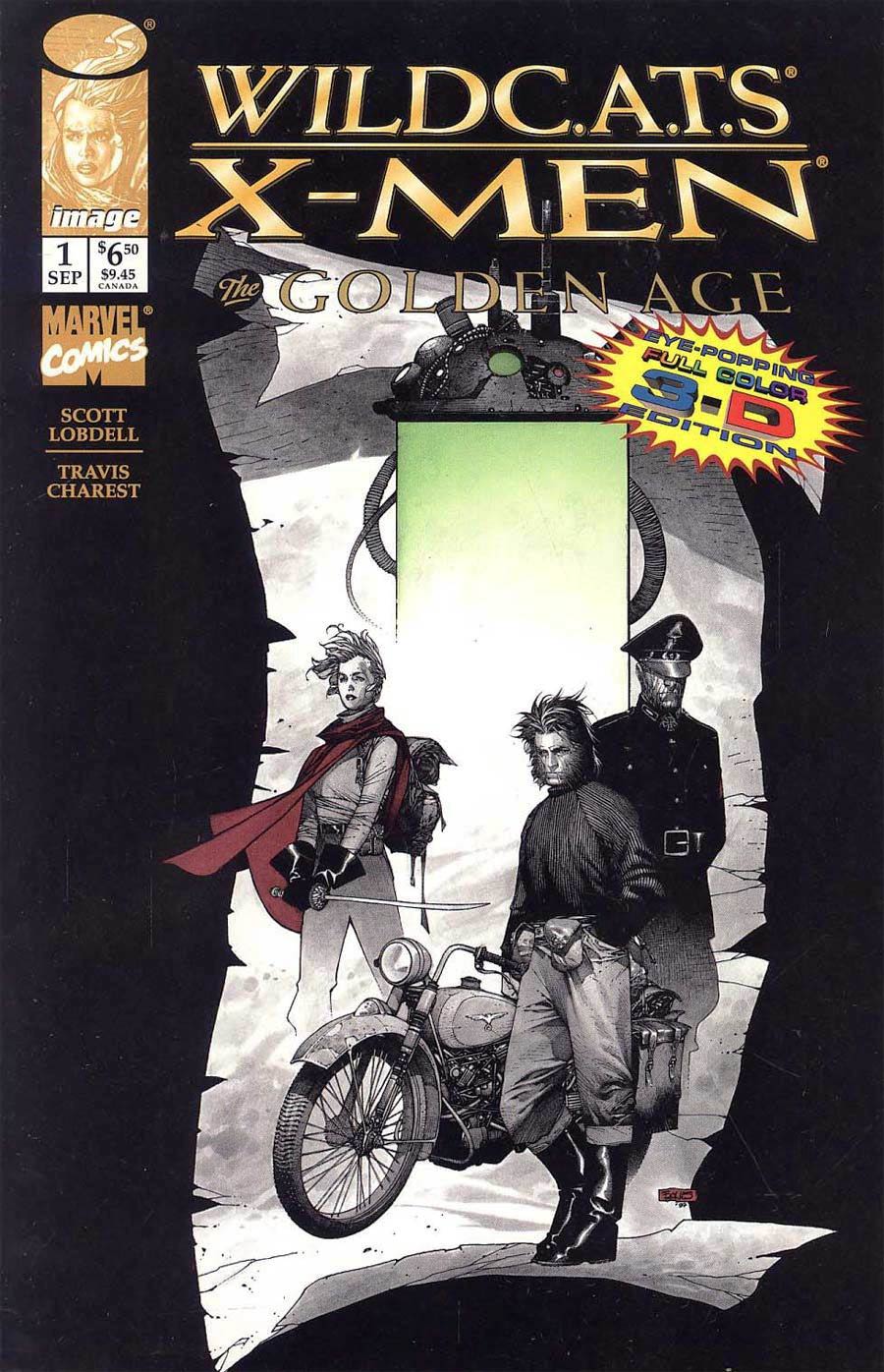 WildCATs X-Men The Golden Age #1 Cover J Charest 3-D Edition Without Glasses Signed by Travis Charest (W/CoA)