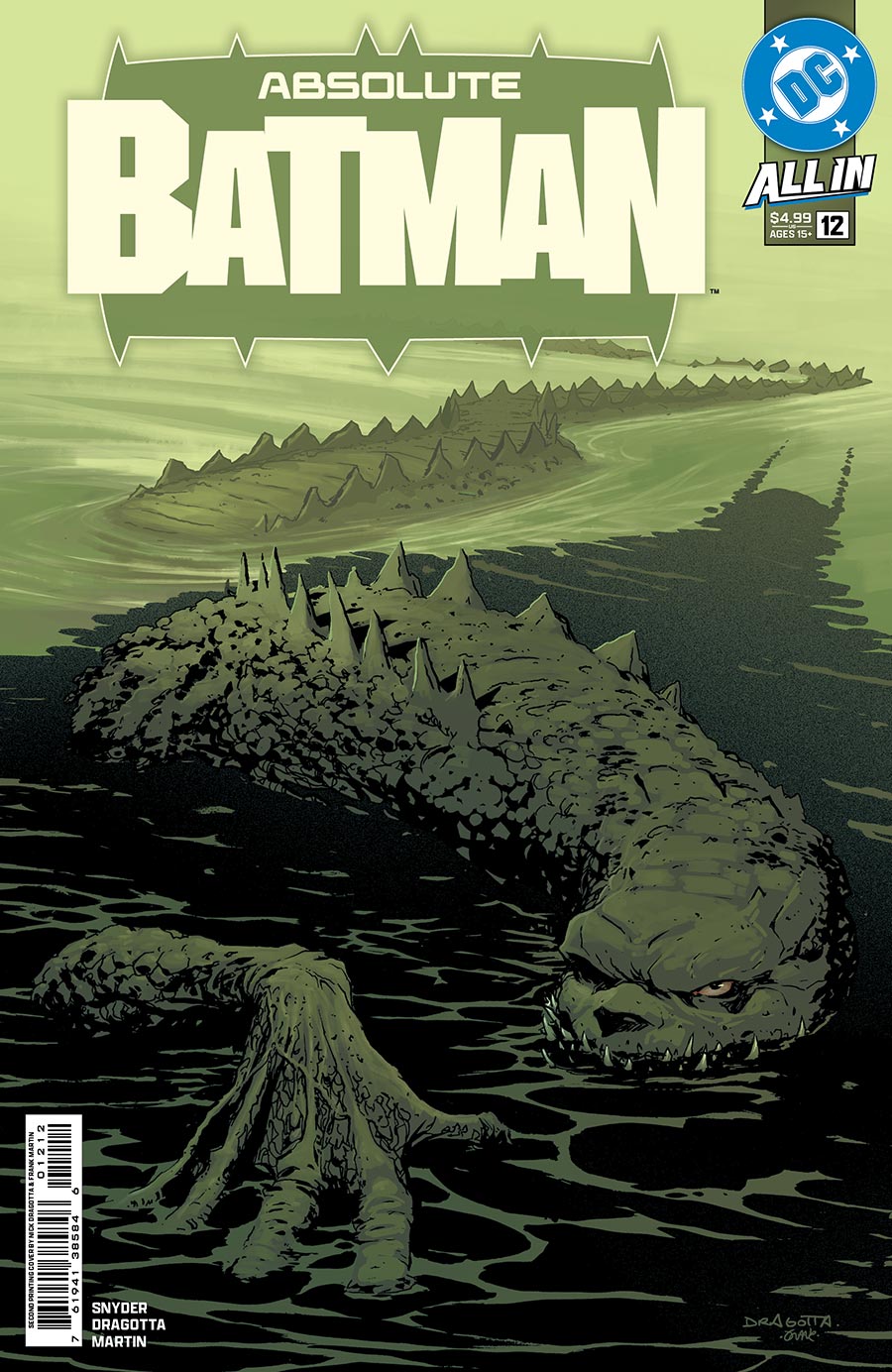 Absolute Batman #12 Cover G 2nd Ptg Nick Dragotta Logo Color Variant Cover (DC All In)
