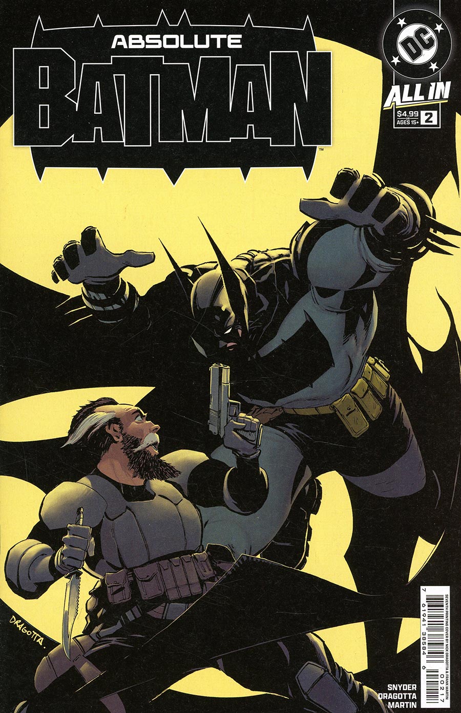 Absolute Batman #2 Cover R 7th Ptg Nick Dragotta Logo Color Variant Cover (DC All In)