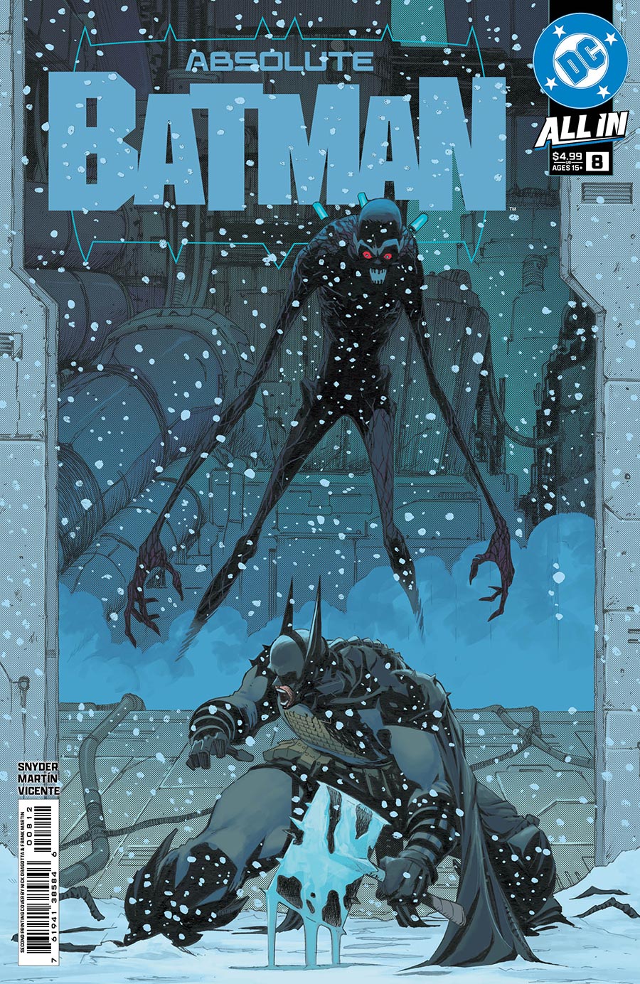 Absolute Batman #8 Cover G 2nd Ptg Nick Dragotta Logo Color Variant Cover (DC All In)