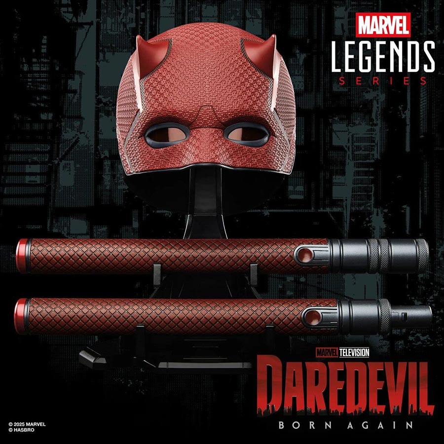 Marvel Legends Daredevil Born Again Cowl And Batons Prop Replica