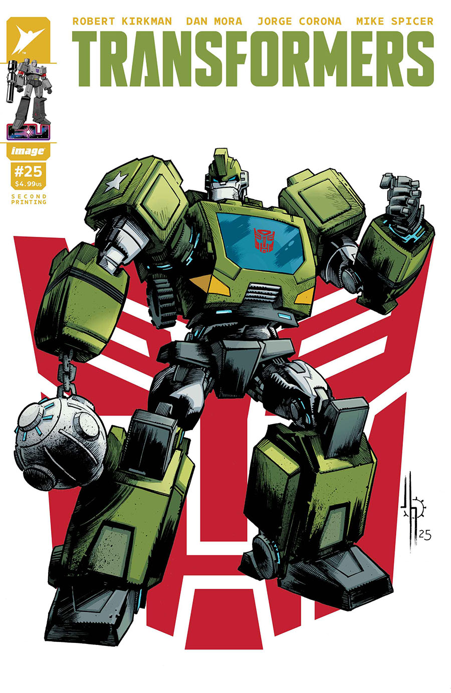 Transformers Vol 5 #25 Cover M 2nd Ptg B Jason Howard Autobot Bulkhead Variant Cover
