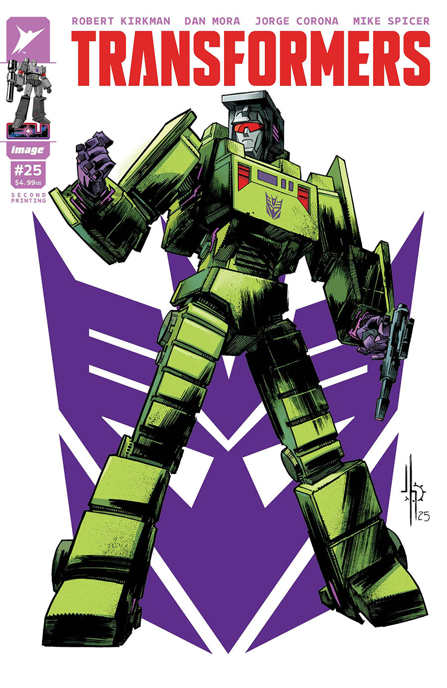 Transformers Vol 5 #25 Cover N 2nd Ptg C Jason Howard Decepticon Bonecrusher Variant Cover
