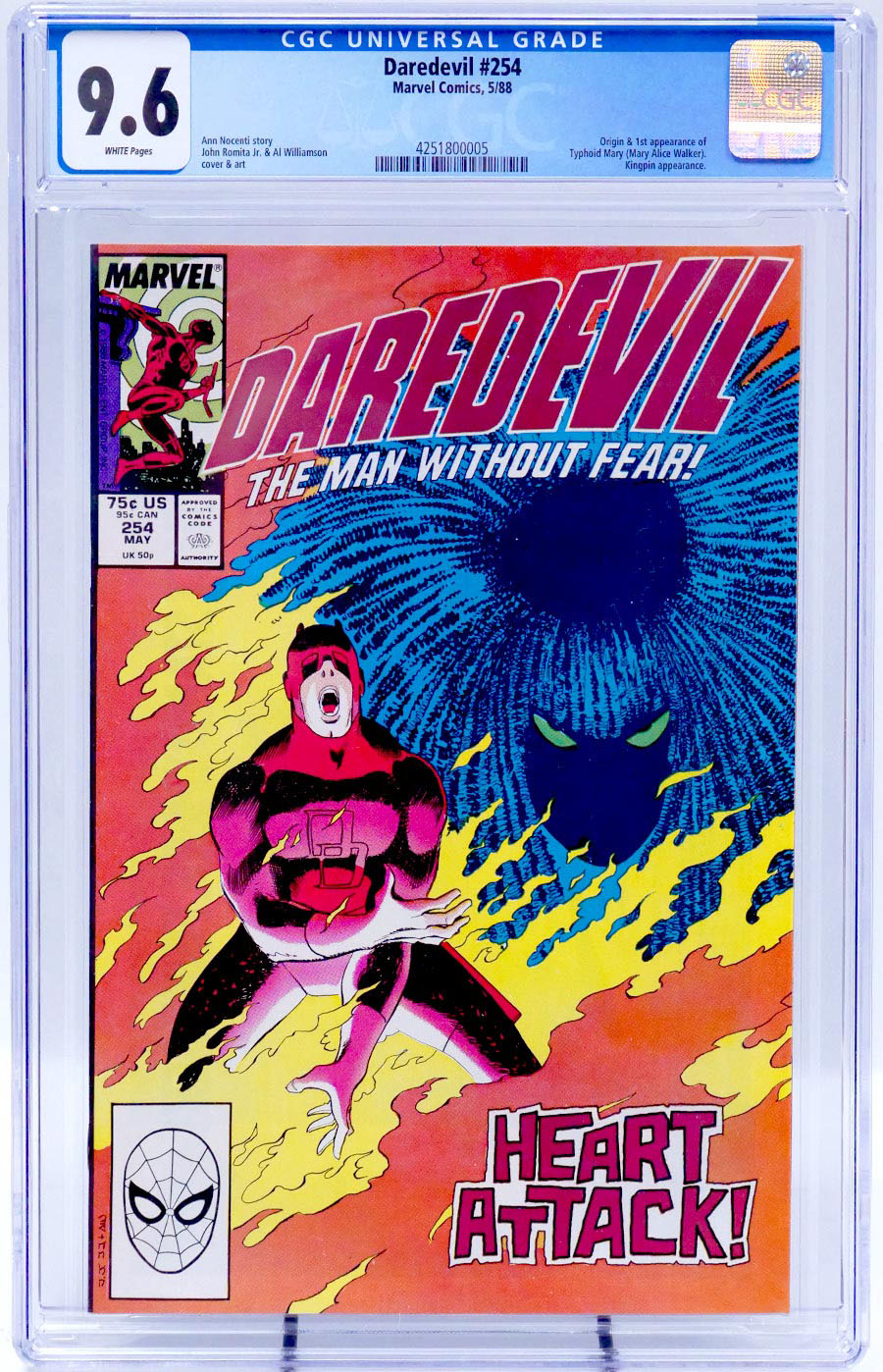 Daredevil #254 Cover C CGC 9.6