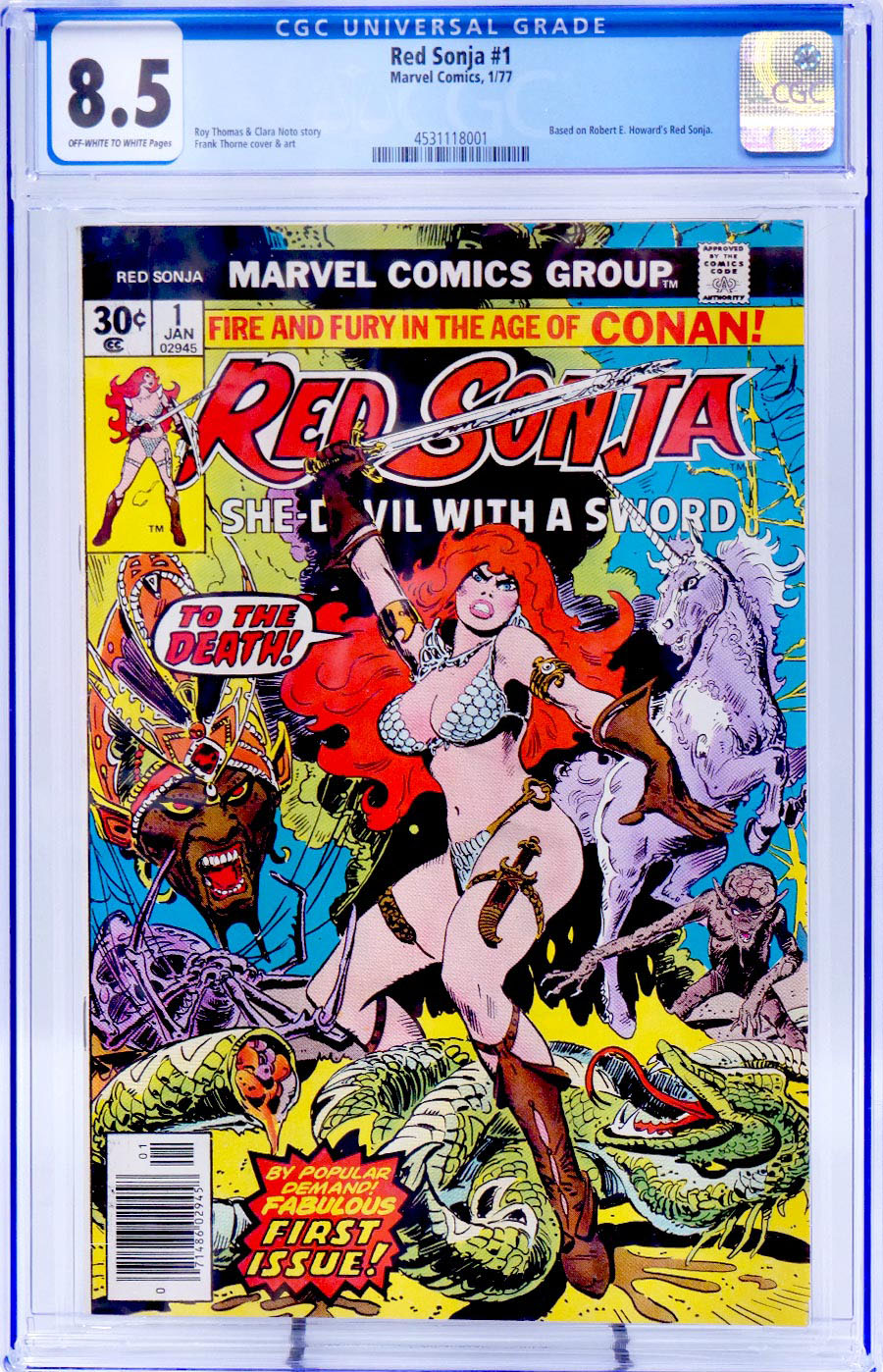 Red Sonja #1 Cover C CGC 8.5
