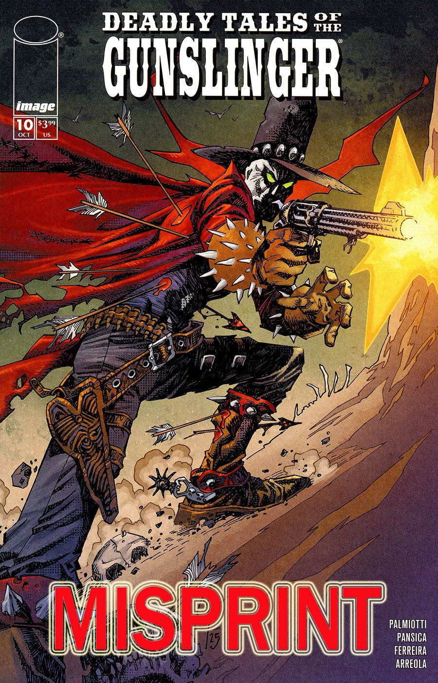 Deadly Tales Of The Gunslinger Spawn #10 Cover D Error Misprint Variant John McCrea Cover