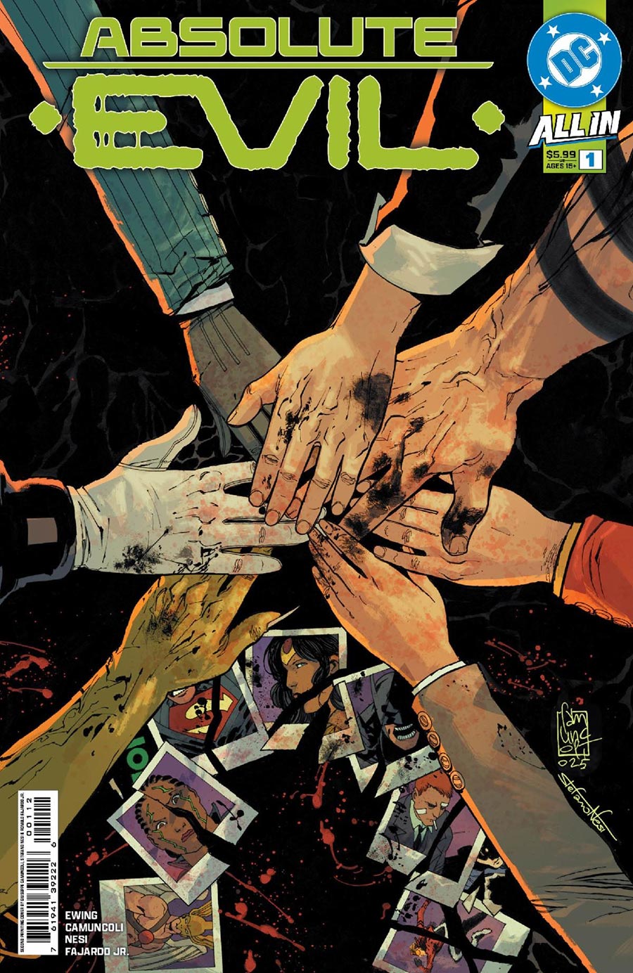 Absolute Evil #1 (One Shot) Cover H 2nd Ptg Giussepe Camuncoli & Stefano Nesi Logo Color Variant Cover (DC All In)