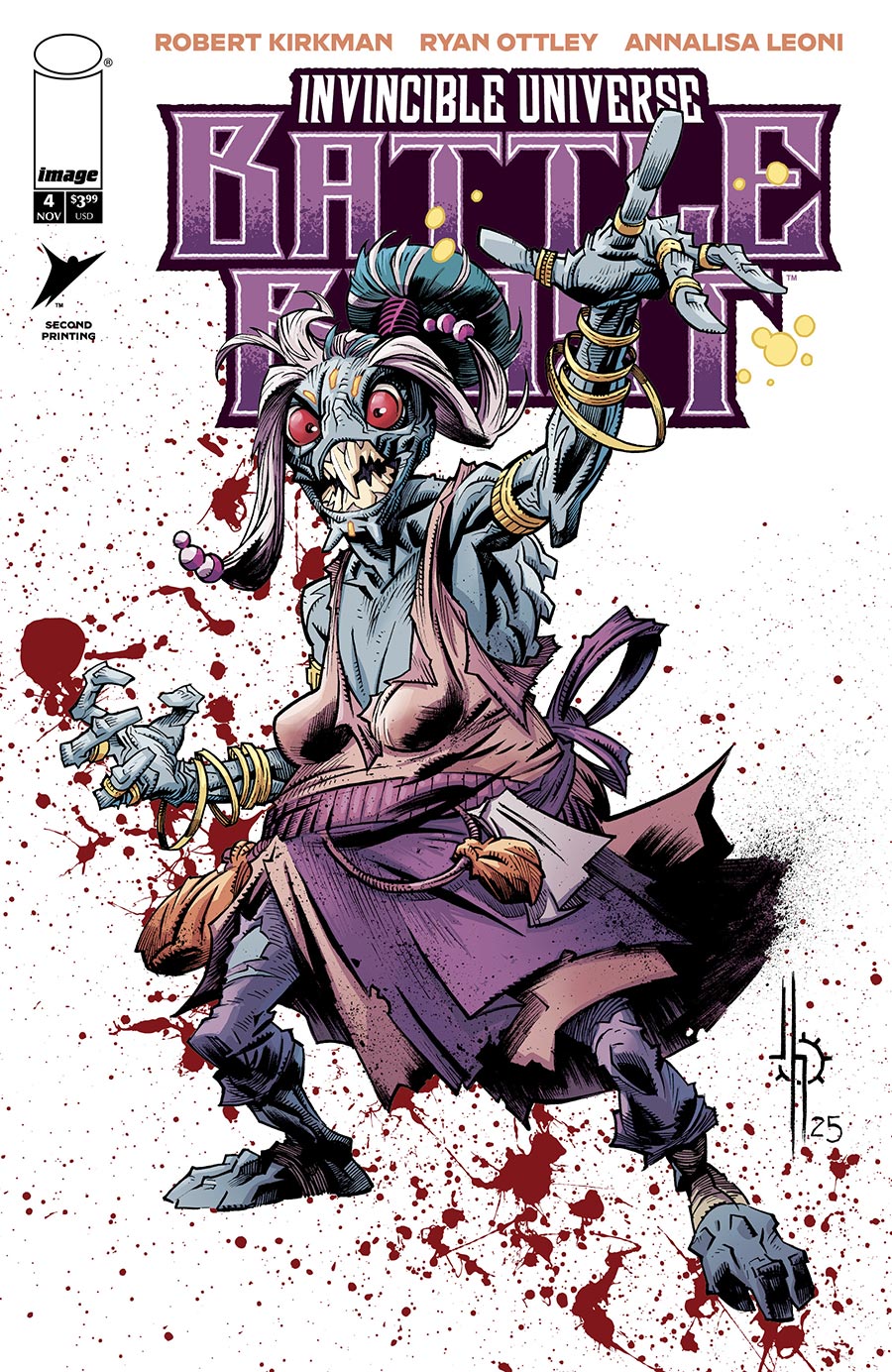 Invincible Universe Battle Beast #4 Cover G 2nd Ptg A Jason Howard Variant Cover