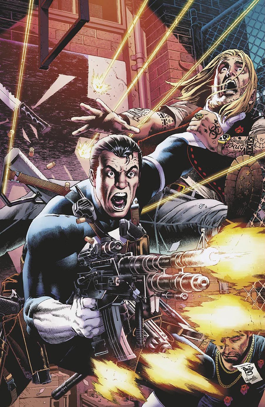 Punisher Red Band #2 Cover G 2nd Ptg Incentive Paulo Siqueira Virgin Variant Cover With Polybag