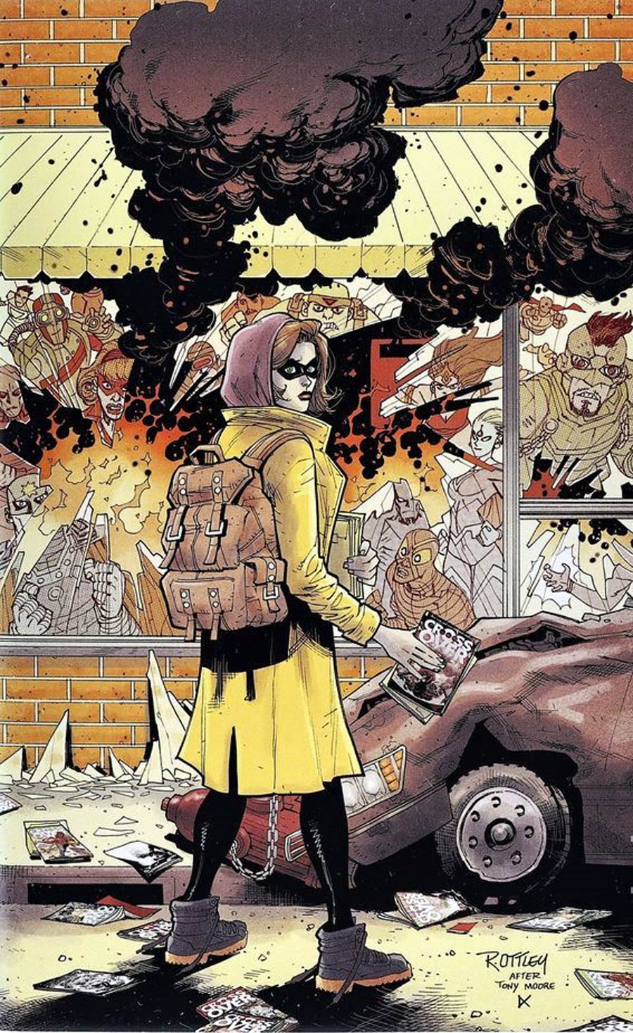 Crossover #1 Cover P Incentive Ryan Ottley Virgin Variant Cover