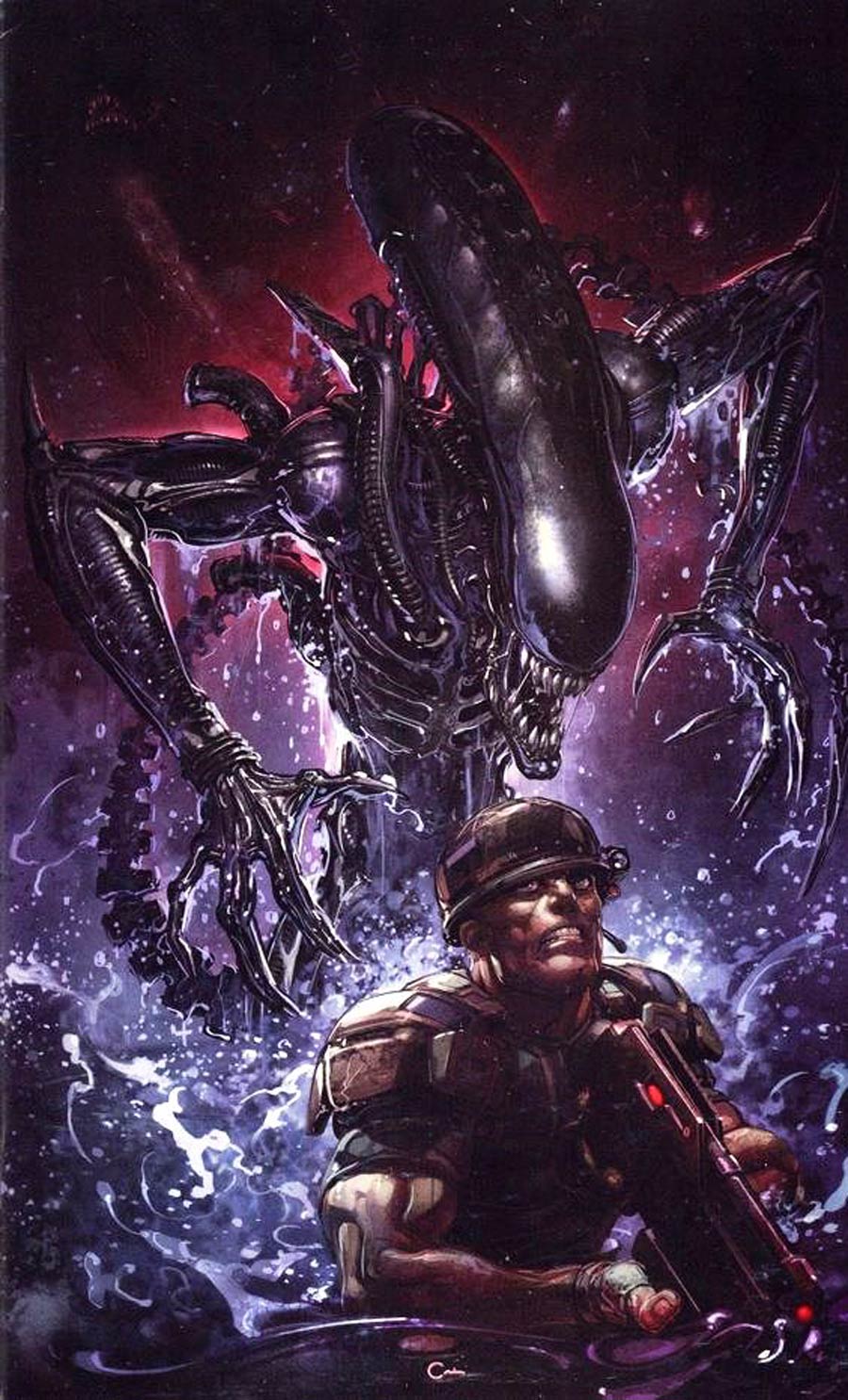 Alien #1 Cover X Clayton Crain Exclusive Virgin Variant Cover
