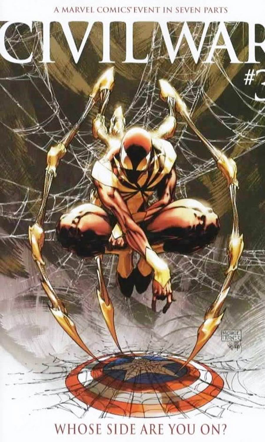 Civil War #3 Cover I Incentive Turner Variant Cover Signed by Steve McNiven and Dexter Vines (W/CoA)