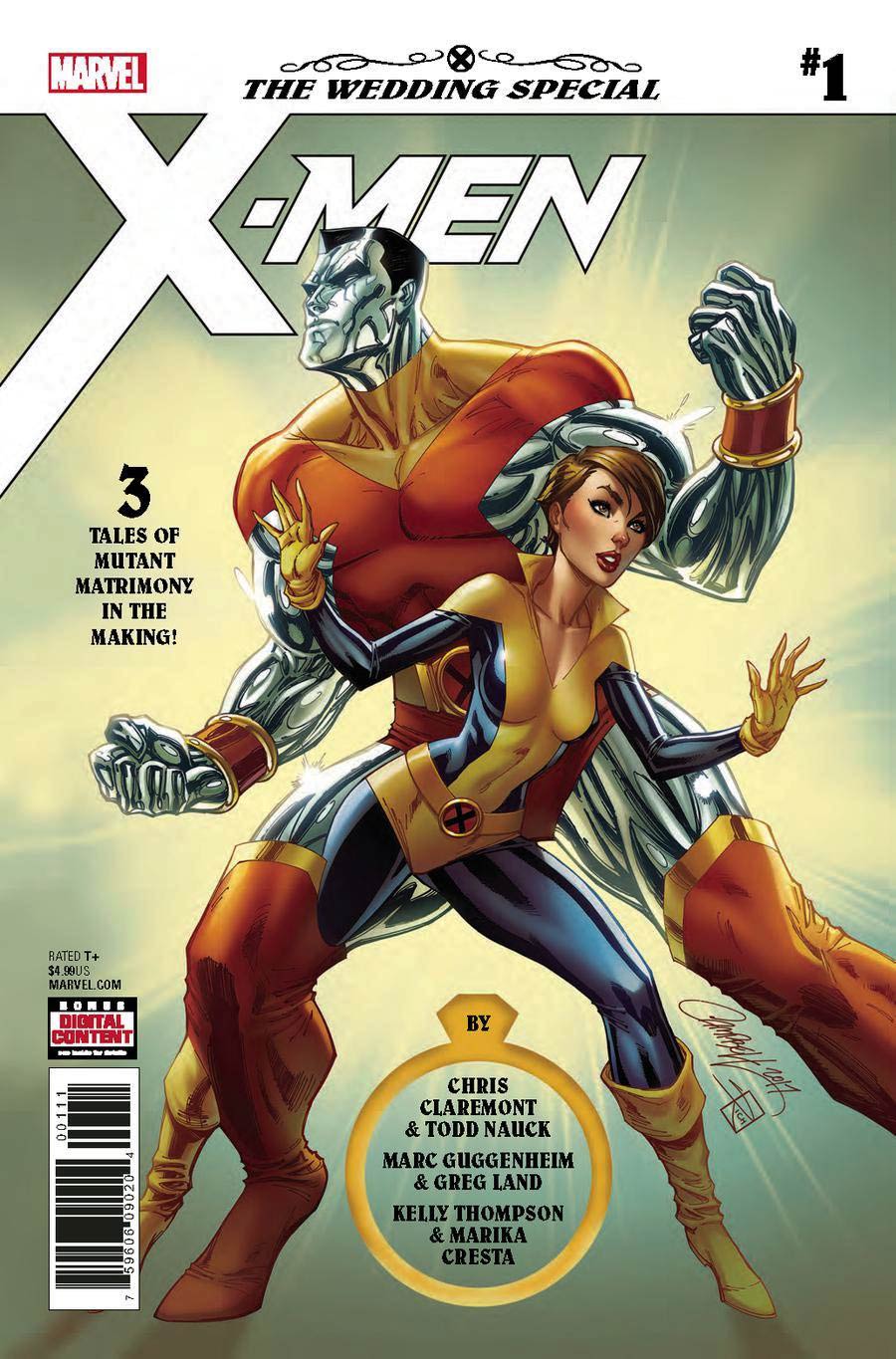 X-Men Wedding Special #1 Cover E 1st Ptg Regular J Scott Campbell Cover (Til Death Do Us Part Part 3) Signed by Chris Claremont (W/o CoA)