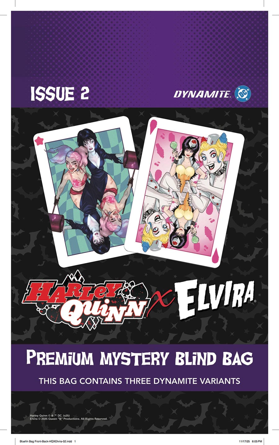 Harley Quinn x Elvira #2 Cover V Variant Premium Mystery Blind Bag Cover (Filled Randomly With 3 Covers)