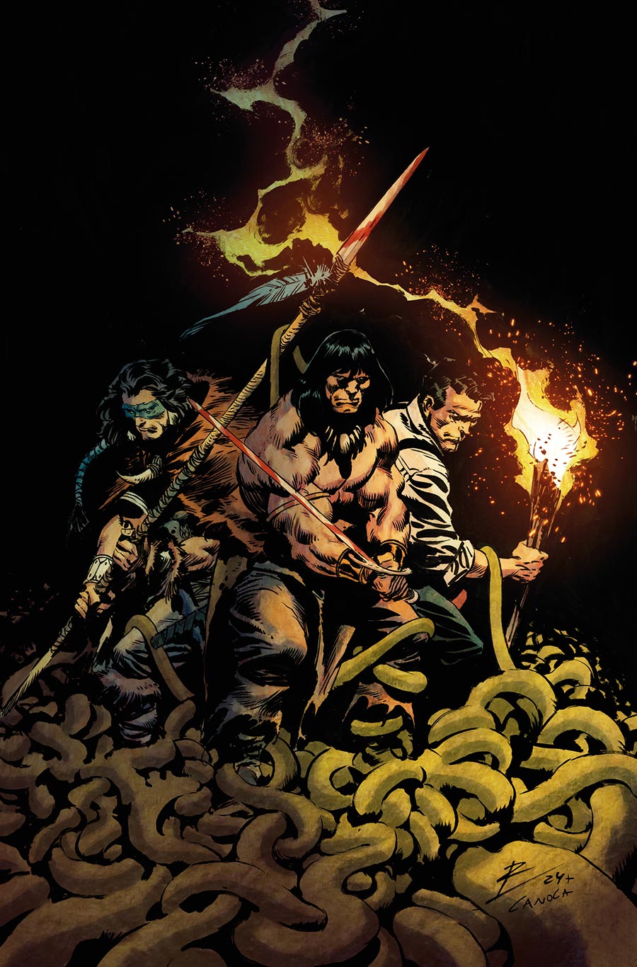 Conan The Barbarian Scourge Of The Serpent #4 Cover D Variant Roberto De La Torre Virgin Cover