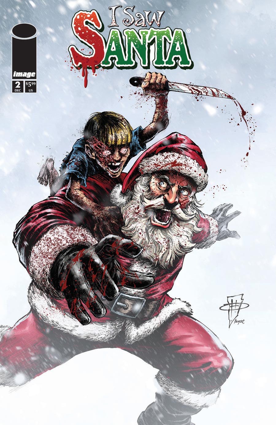 I Saw Santa A Spawn Universe Christmas Story #2 Cover C Variant Daniel Henriques Cover