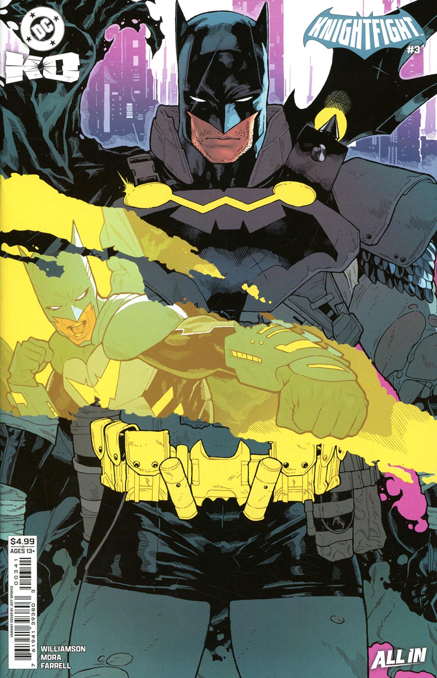 DC K.O. Knightfight #3 Cover C Variant Jeff Spokes Card Stock Cover (DC All In)