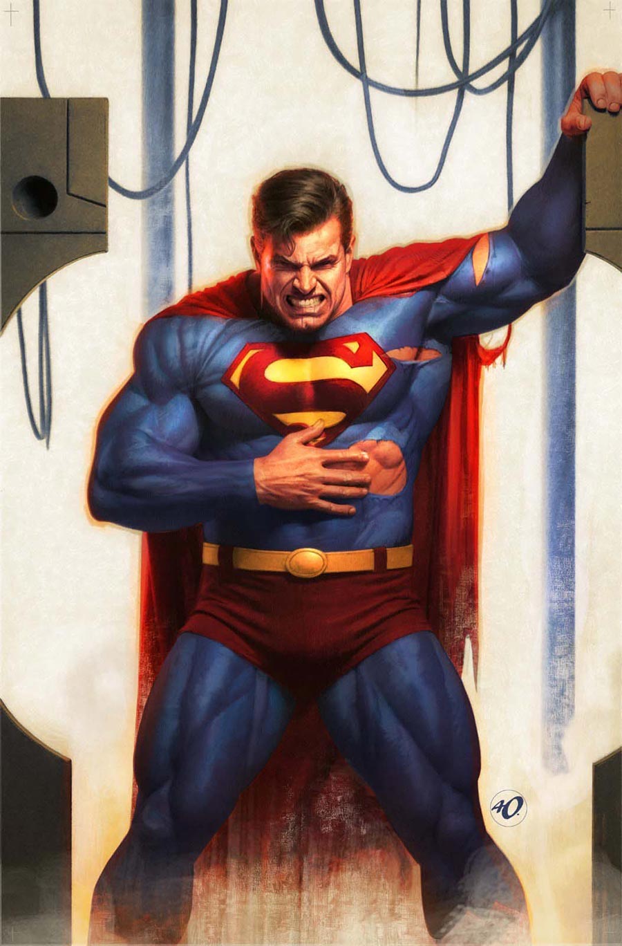 Superman Vol 7 #34 Cover D Variant Ariel Olivetti Card Stock Cover (DC All In)(DC K.O. Tie-In)