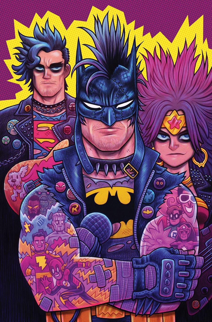 Justice League Unlimited #15 Cover G Variant Dan Hipp Punk Rock Card Stock Cover (DC All In)(DC K.O. Tie-In)