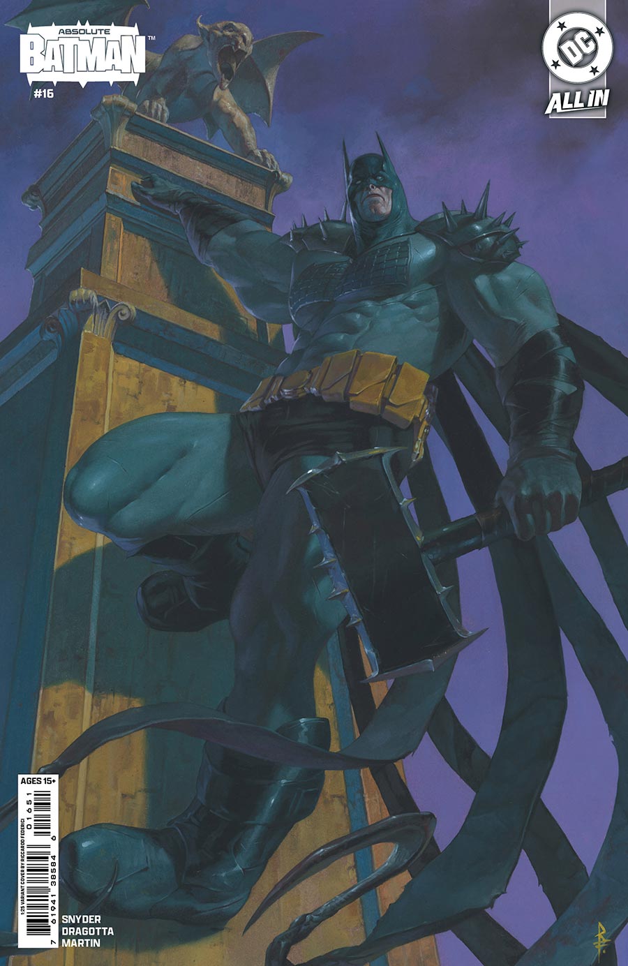 Absolute Batman #16 Cover E Incentive Riccardo Federici Card Stock Variant Cover (DC All In)(Limit 1 Per Customer)