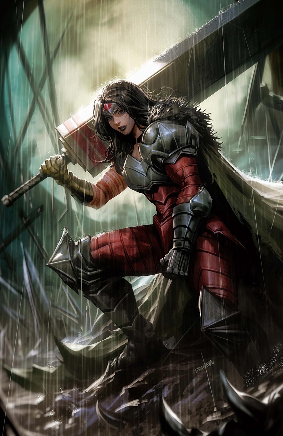 Absolute Wonder Woman #16 Cover B Variant Derrick Chew Card Stock Cover (DC All In)