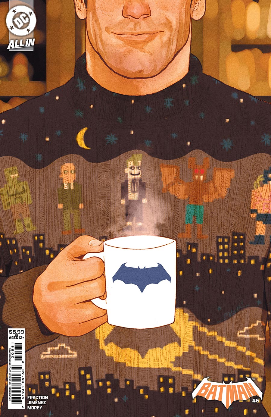 Batman Vol 4 #5 Cover F Variant Mitch Gerads Sweater Weather Card Stock Cover (DC All In)(Limit 1 Per Customer)
