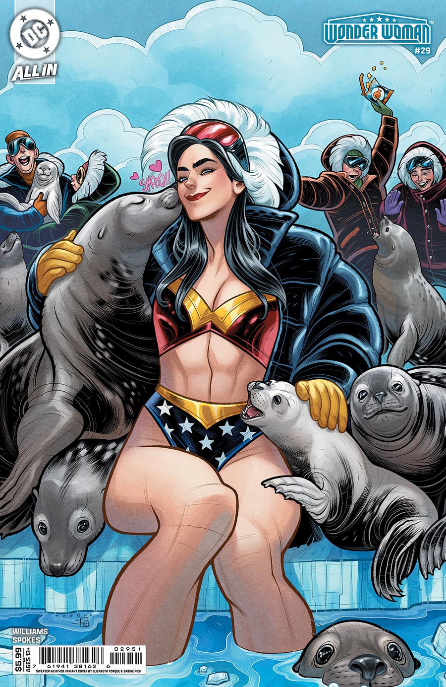 Wonder Woman Vol 6 #29 Cover E Variant Elizabeth Torque Sweater Weather Card Stock Cover (DC All In)