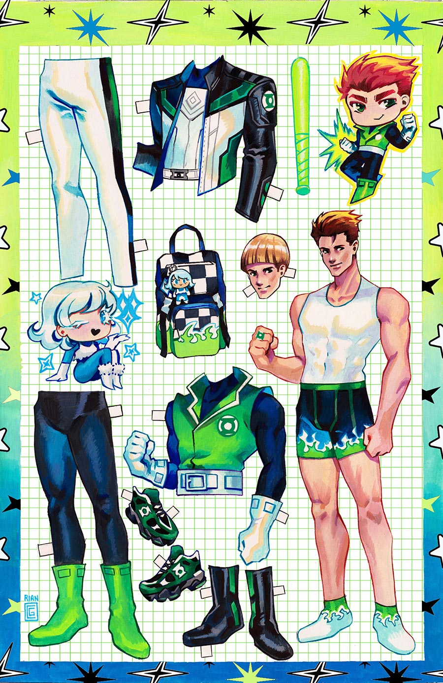 Green Lantern Corps Vol 4 #12 Cover B Variant Rian Gonzales Card Stock Cover (DC All In)