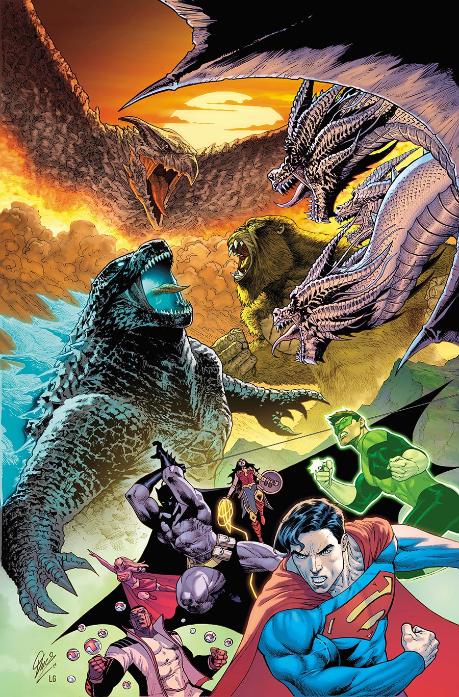 Justice League vs Godzilla vs Kong 2 #7 Cover A Regular Christian Duce Cover