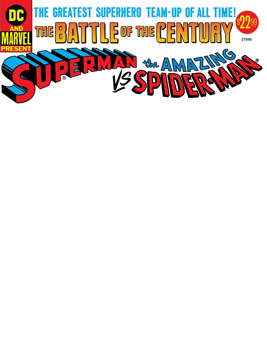 50th Anniversary Treasury Edition Superman vs The Amazing Spider-Man #1 Facsimile Edition Cover D Variant Blank Cover (Limit 1 Per Customer)