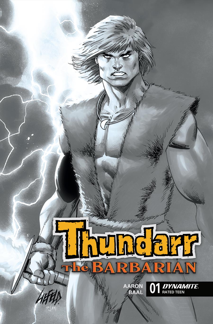 Thundarr The Barbarian #1 Cover M Incentive Rob Liefeld Line Art Cover