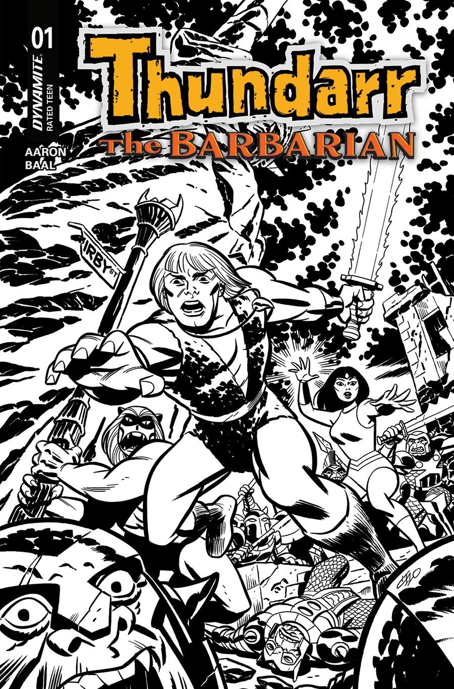 Thundarr The Barbarian #1 Cover N Incentive Michael Cho Line Art Cover