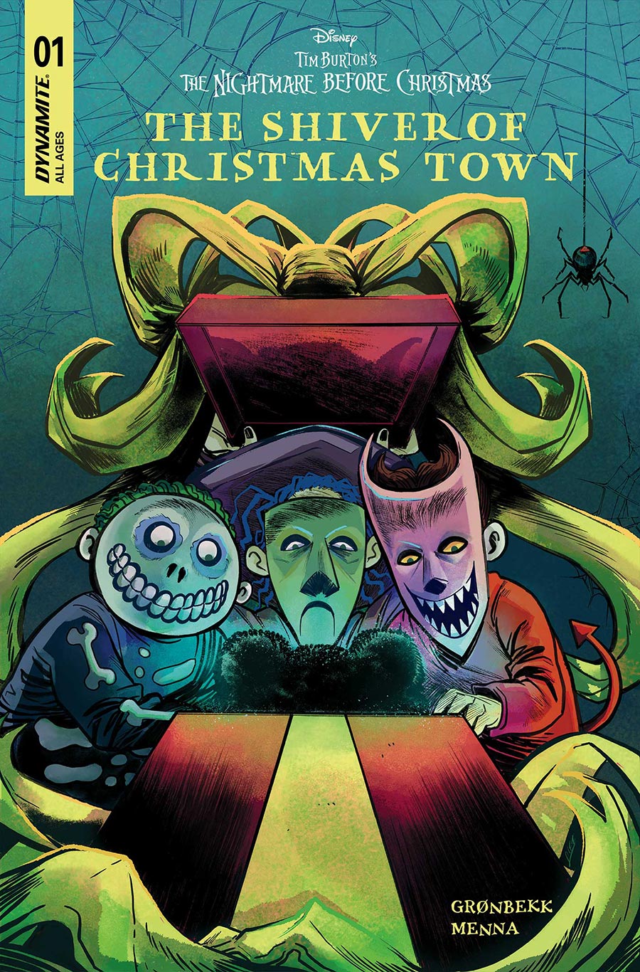 Disney Tim Burtons The Nightmare Before Christmas The Shiver Of Christmas Town #1 Cover B Variant Soo Lee Cover
