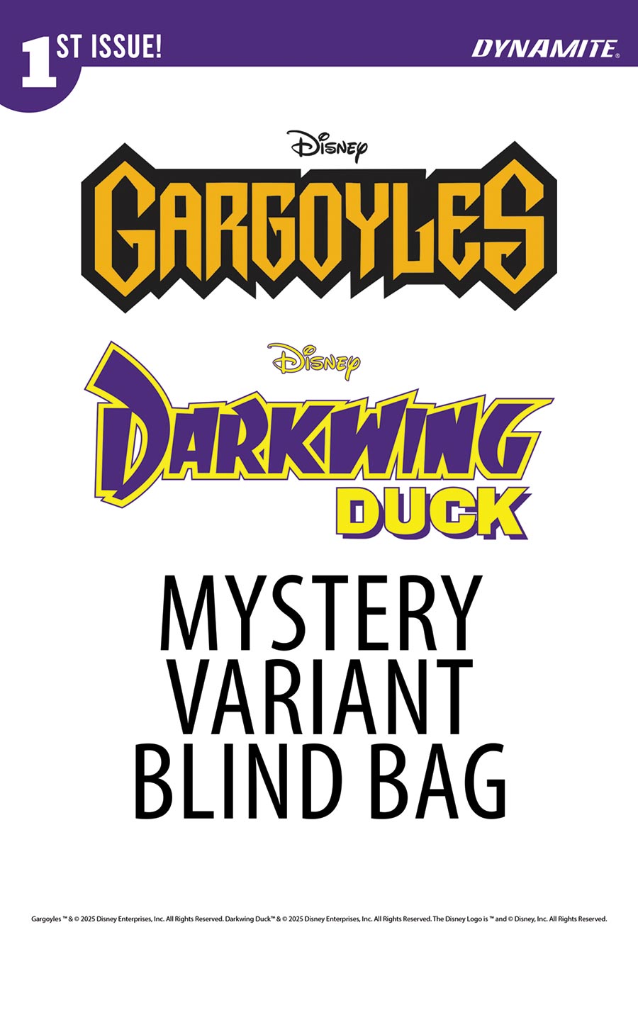 Gargoyles Darkwing Duck #1 Cover F Variant Mystery Blind Bag Cover (Filled Randomly)