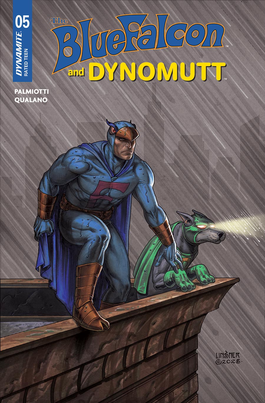 Blue Falcon And Dynomutt #5 Cover C Variant Joseph Michael Linsner Cover