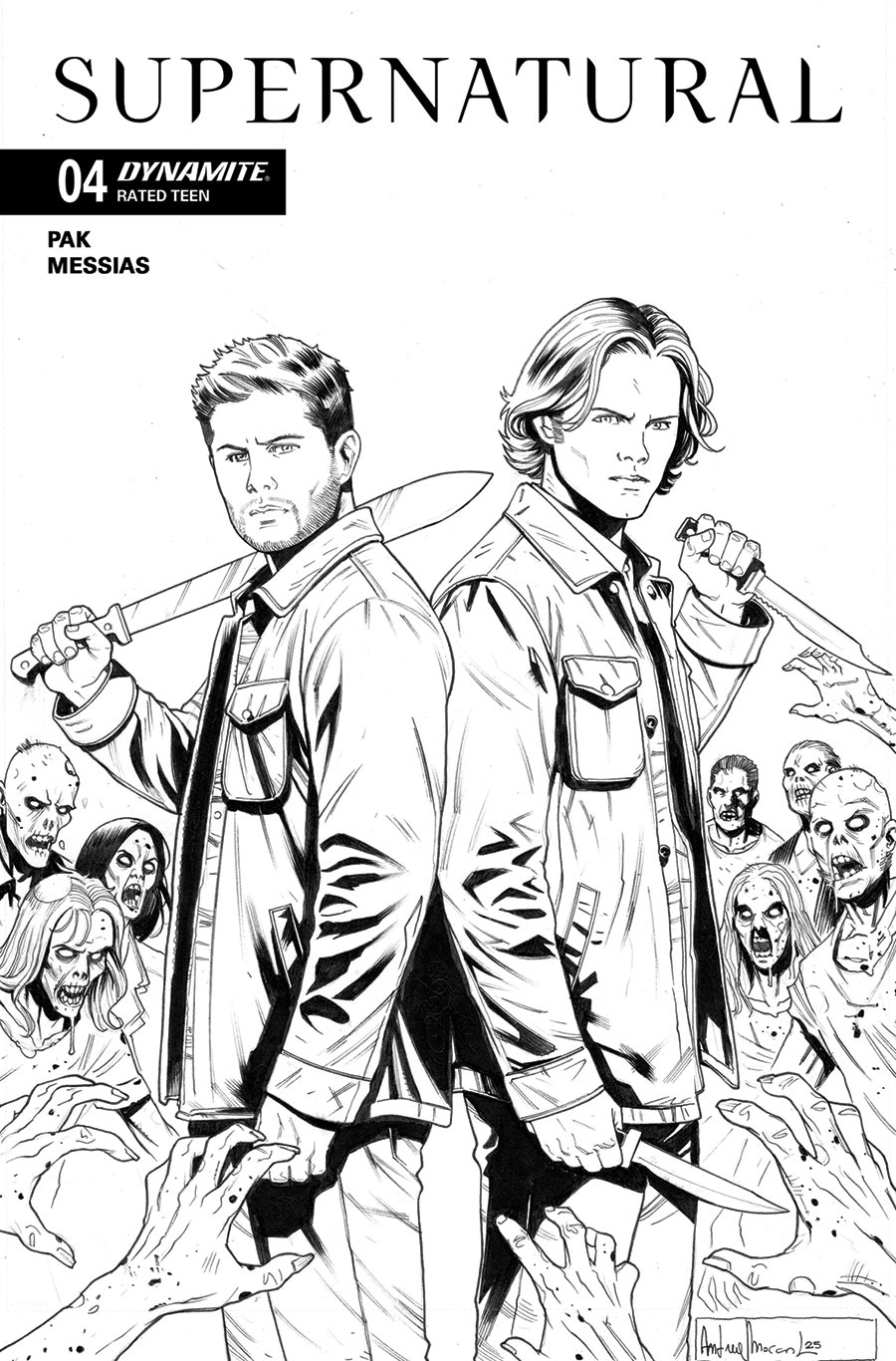 Supernatural Vol 2 #4 Cover F Incentive Andrea Broccardo Line Art Cover