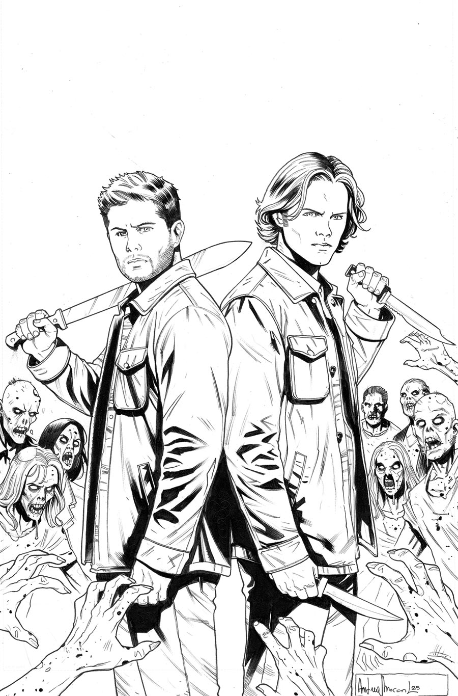 Supernatural Vol 2 #4 Cover H Incentive Andrea Broccardo Line Art Virgin Cover