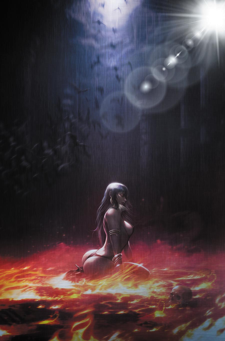 Vampirella Armageddon #7 Cover E Dynamite Metal Premium Francesco Mattina Virgin Cover