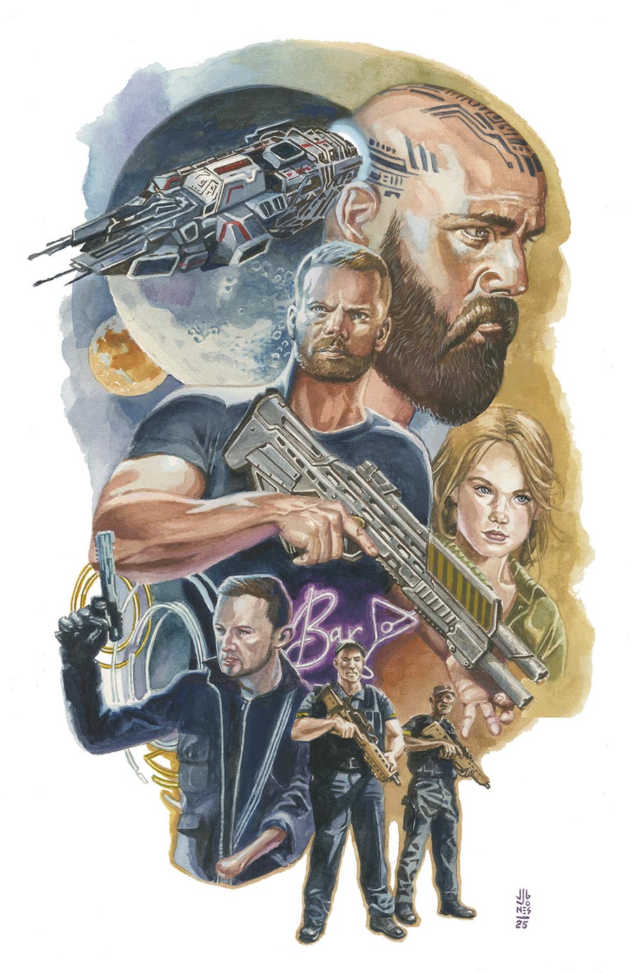 Expanse A Little Death #4 Cover D Incentive JG Jones Virgin Variant Cover