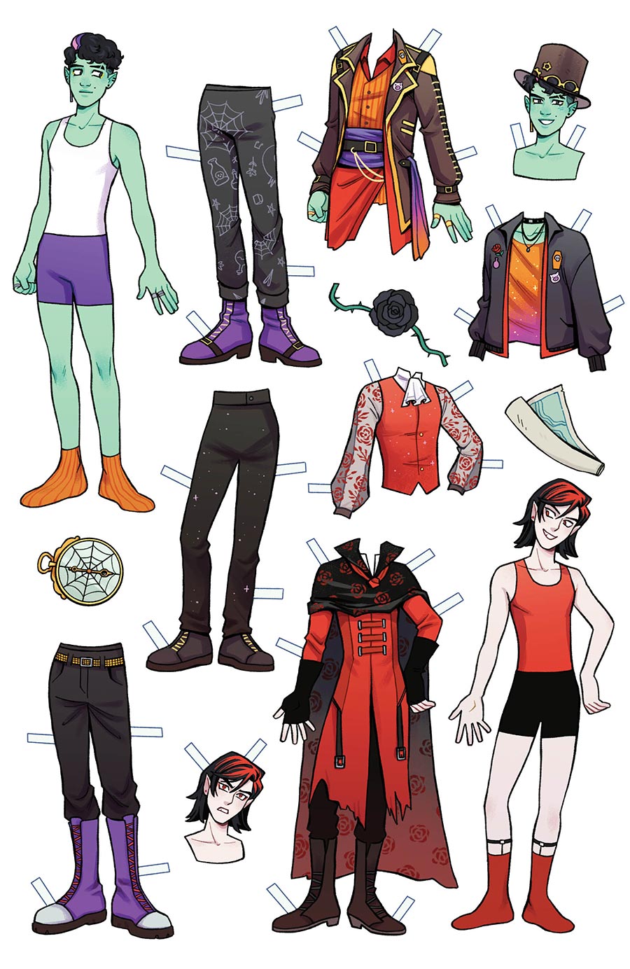 Monster High Boomuda Triangle #1 Cover C Variant Bowen McCurdy Paper Doll Cover