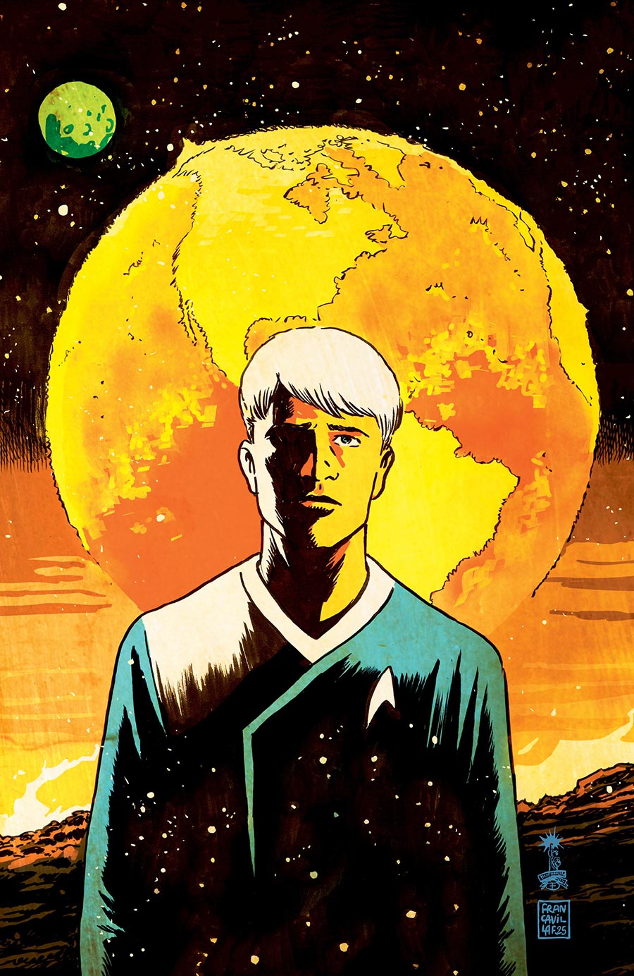 Star Trek The Last Starship #4 Cover C Incentive Francesco Francavilla Virgin Cover