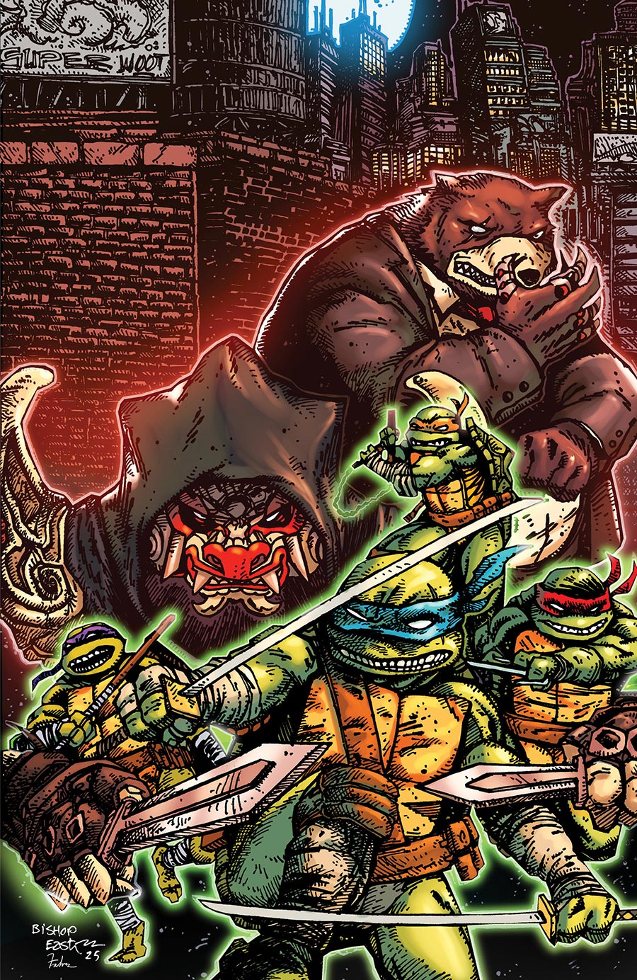 Teenage Mutant Ninja Turtles Vol 6 #14 Cover E Incentive Kevin Eastman & Ben Bishop Virgin Cover