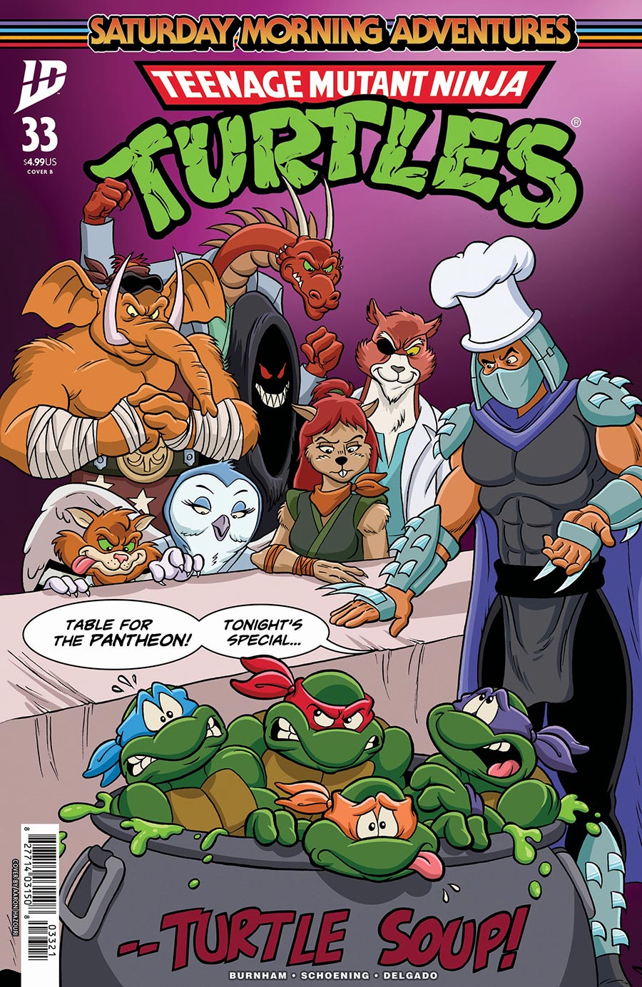 Teenage Mutant Ninja Turtles Saturday Morning Adventures Continued #33 Cover B Variant Aaron Hazouri Cover
