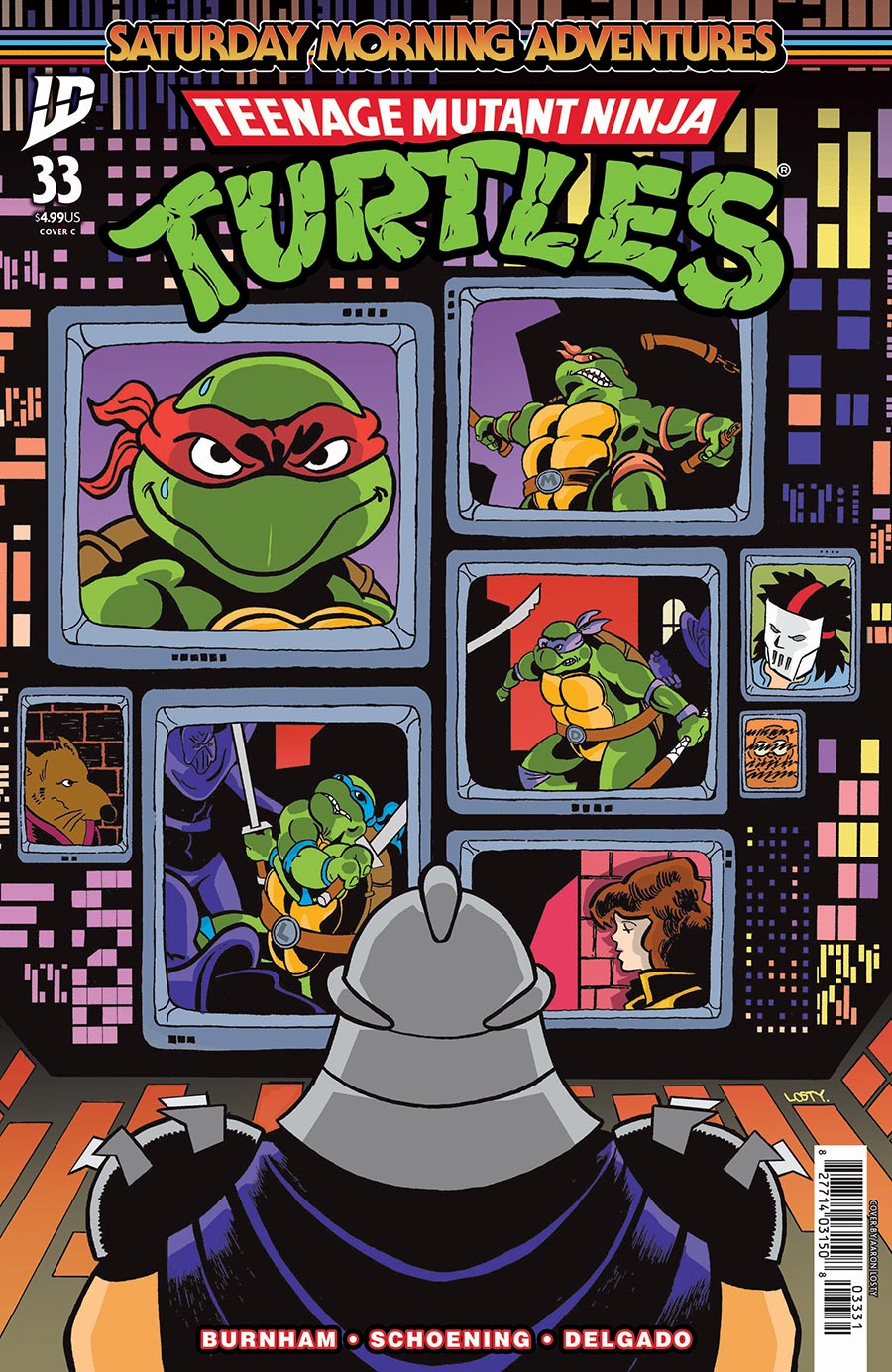 Teenage Mutant Ninja Turtles Saturday Morning Adventures Continued #33 Cover C Variant Losty Cover