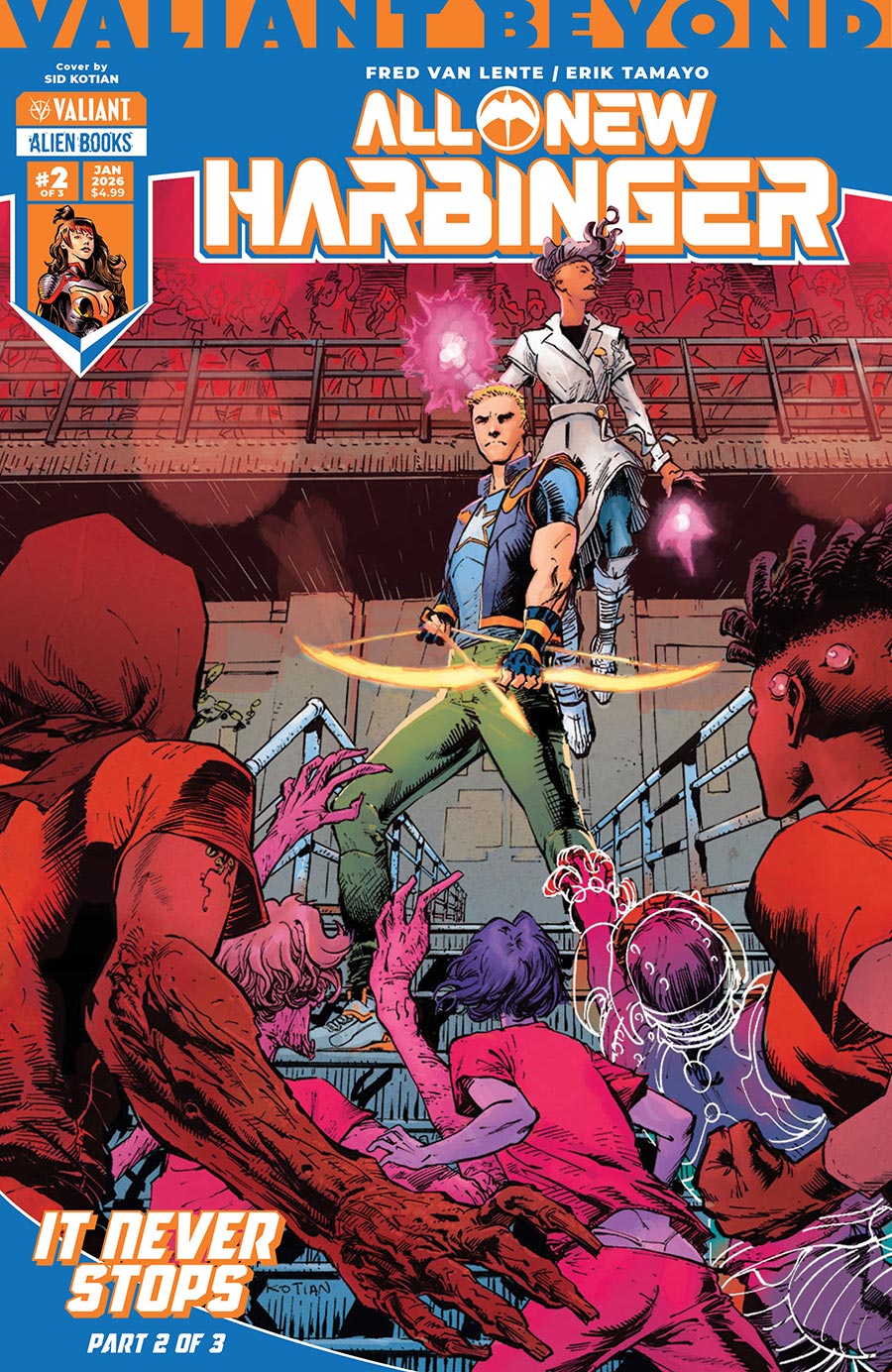 Valiant Beyond All-New Harbinger #5 It Never Stops Part 2 Cover B Variant Sid Kotian Cover