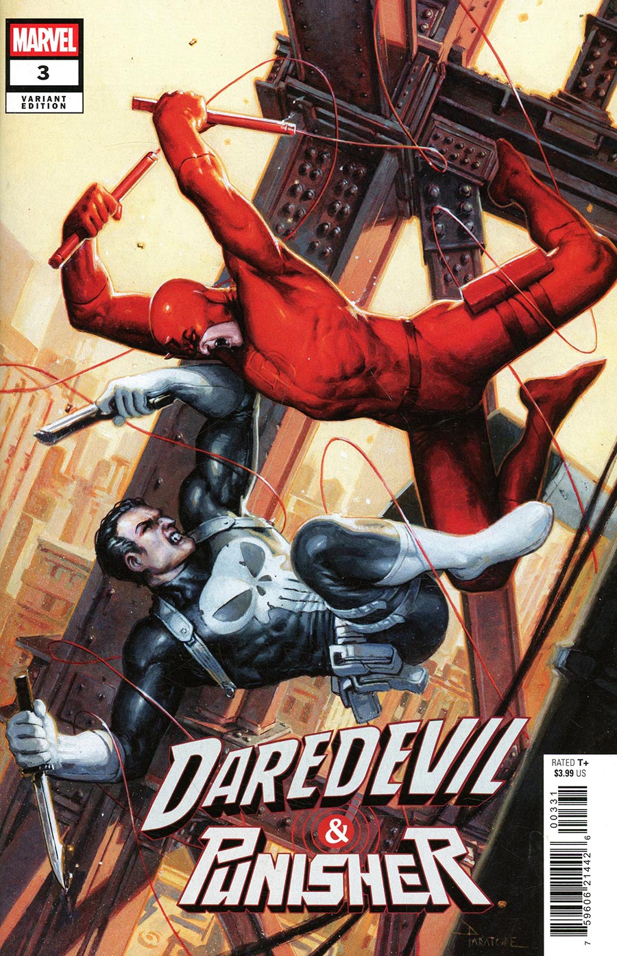 Daredevil & Punisher The Devils Trigger #3 Cover C Variant Davide Paratore Cover